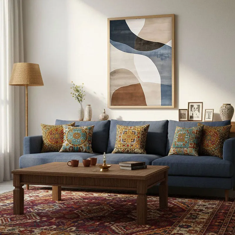 Sirocco Dreams Framed Canvas Archival Canvas Wall Painting - Natural Brown Frame media 3
