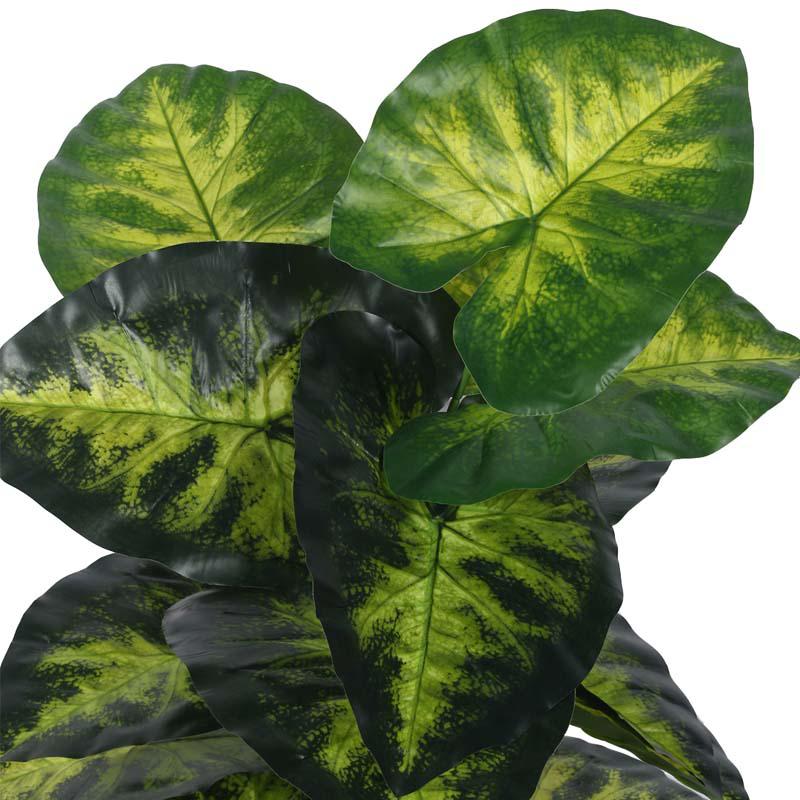 Faux Lush Monstera Plant With Black Plastic Pot - 2.6 Feet media 7