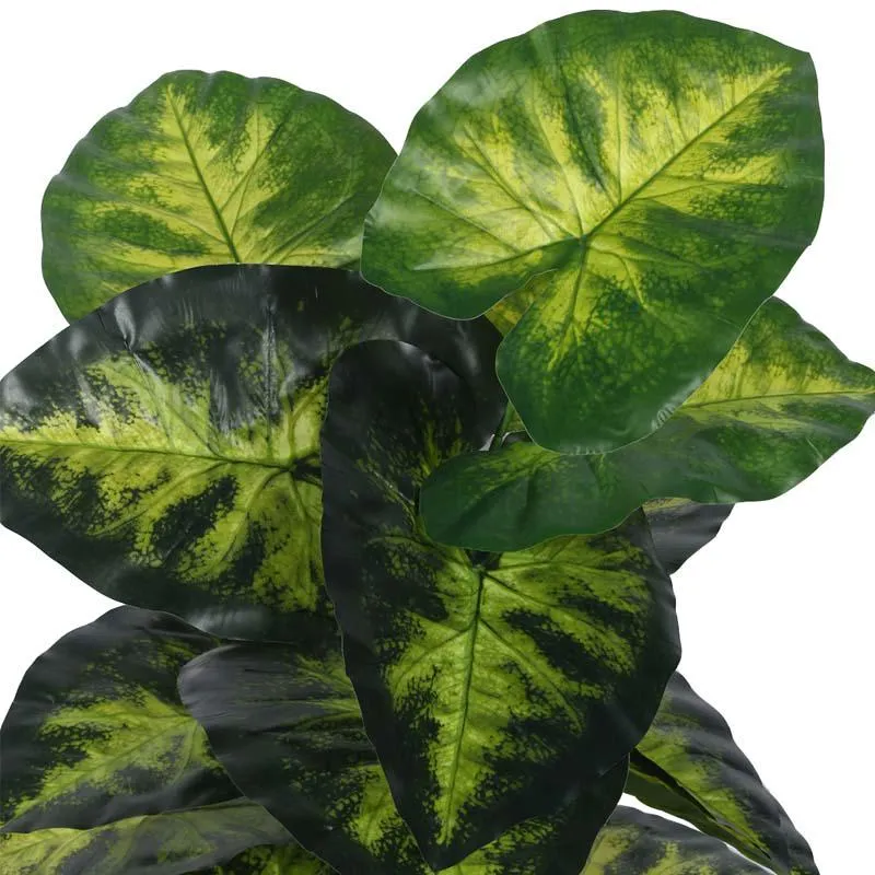 Faux Lush Monstera Plant With Black Plastic Pot - 2.6 Feet media 7