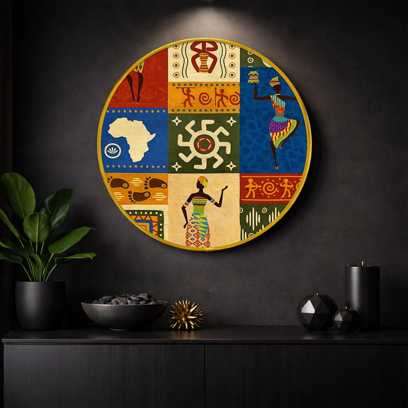Tribal Motif Decorative Paper Wall Art