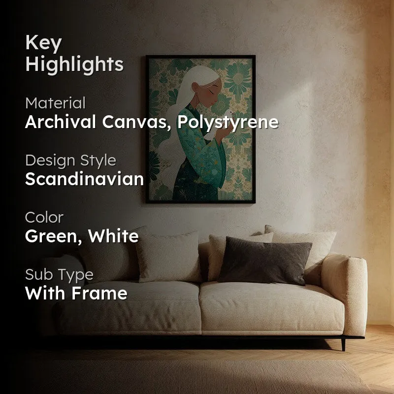 Meadowelle Canvas Wall Painting - Black Frame media 2