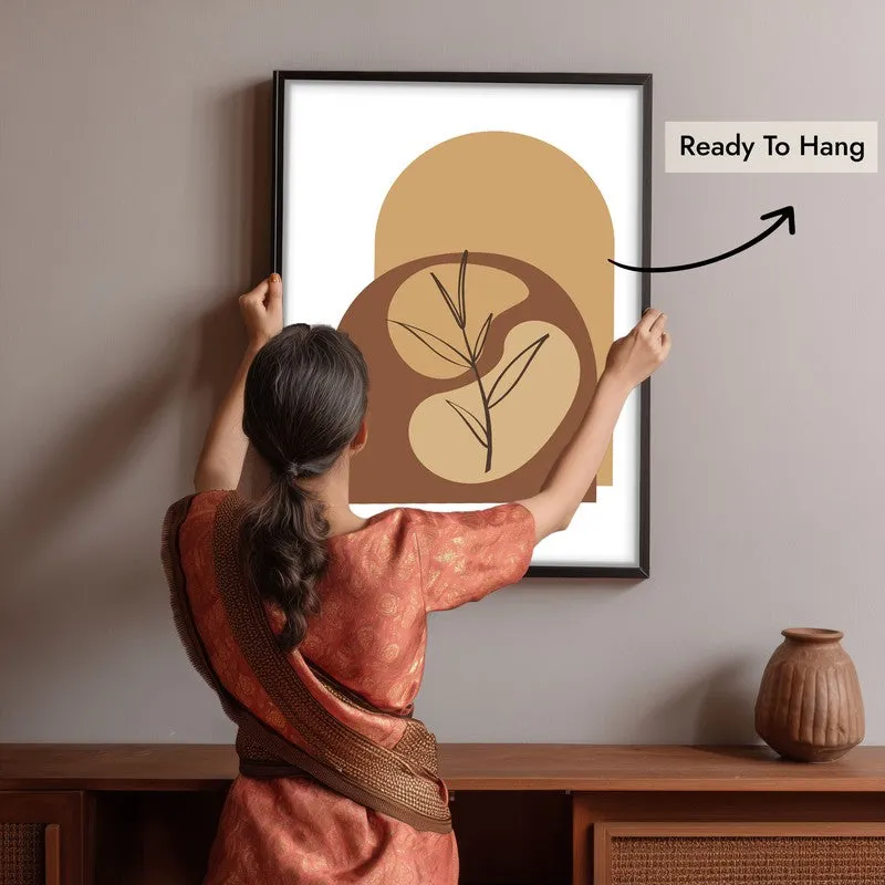 Canyon Leaf Canvas Wall Painting With Black Frame media 10