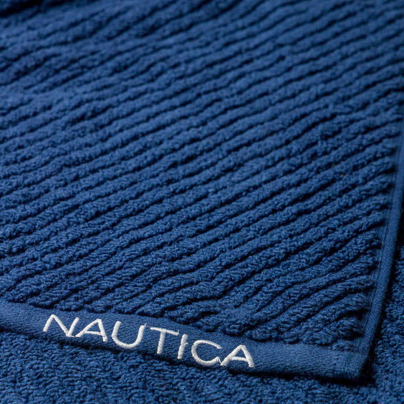 Nautica Cross View Face Towel (Grey, Navy) - Set Of Eight media 6