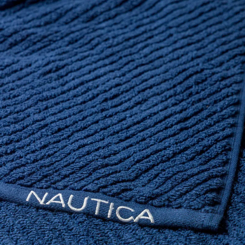 Nautica Cross View Face Towel (Grey, Navy) - Set Of Eight media 6
