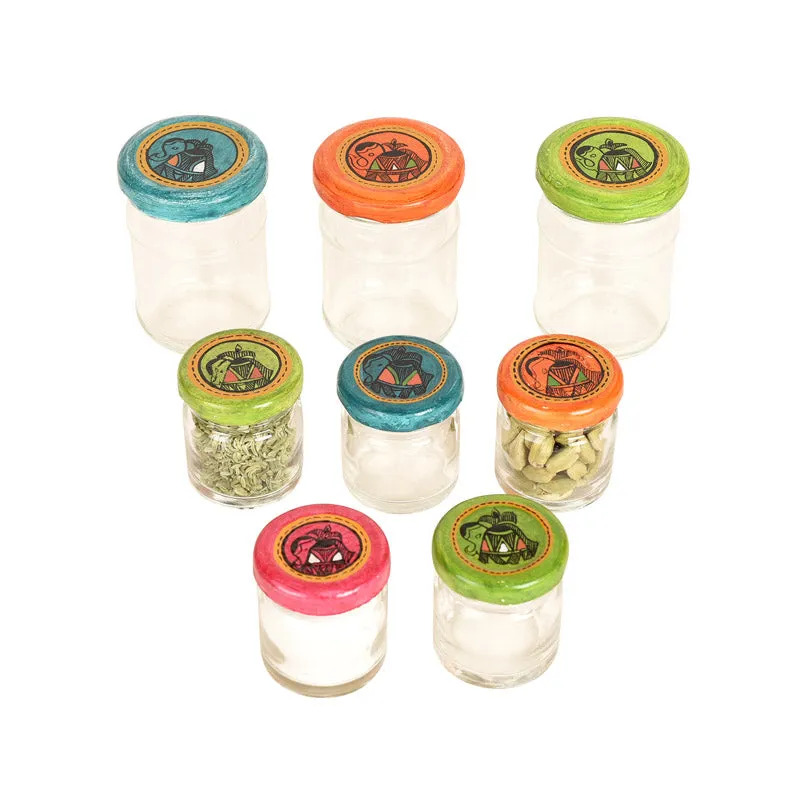 Sheza Wall Shelf with Storage Jar - Nine Piece Set media 5
