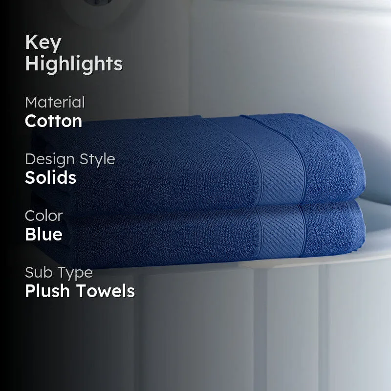 Reign Bath Towel (Dark Blue) - Set Of Two media 2