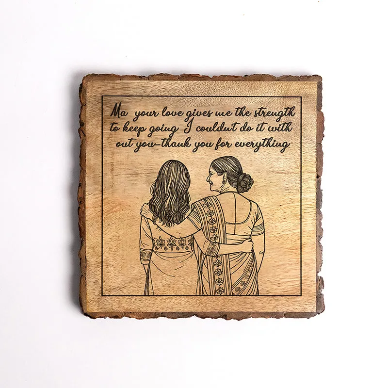 Thank You For Everything Wood Showpiece - Square media 5