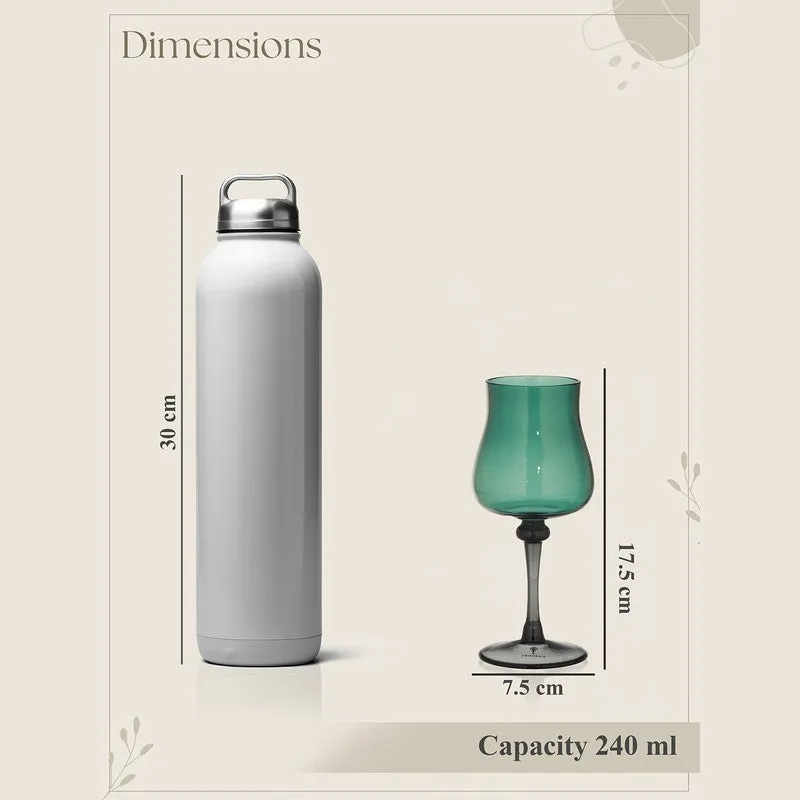 Jade Mist Wine Glasses (240 mL Each) - Set Of Four media 7