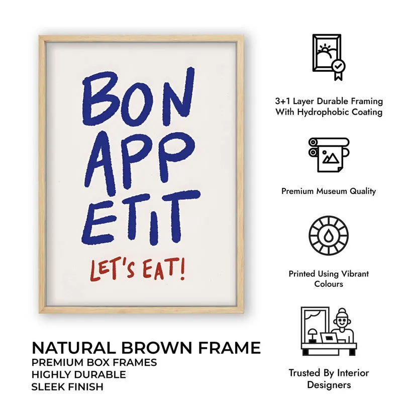 Bonappetit Archival Canvas Wall Art - Brown media 11