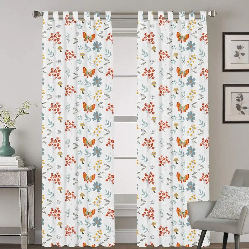 Butterfly Tab Top Medium Width Curtain media 1