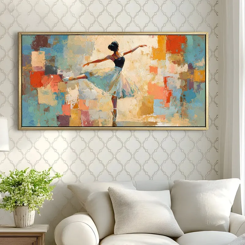 Poised Calm Canvas Wall Painting With Frame media 4