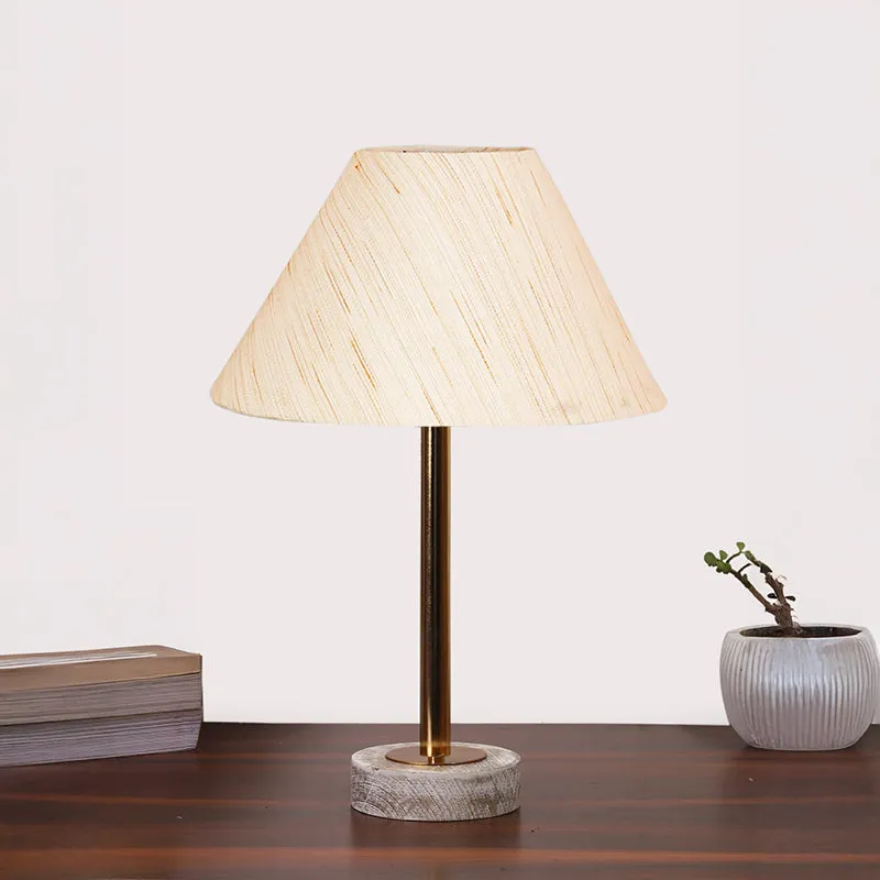 Cotin II Rodin Wooden Table Lamp - OffWhite,Gold,White media 3