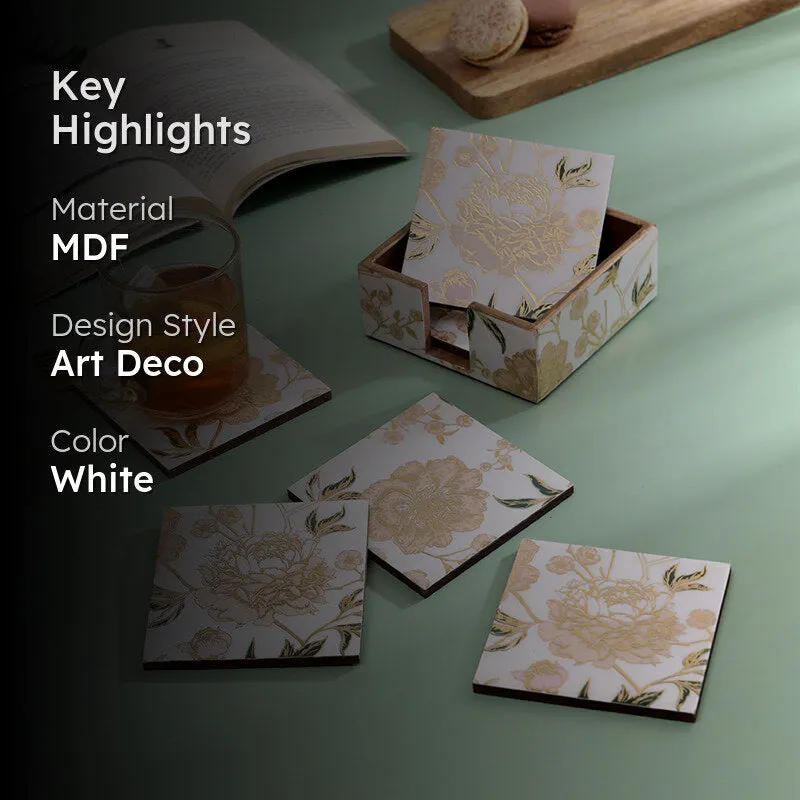 Gild Rosa Coaster - Seven Piece Set media 2