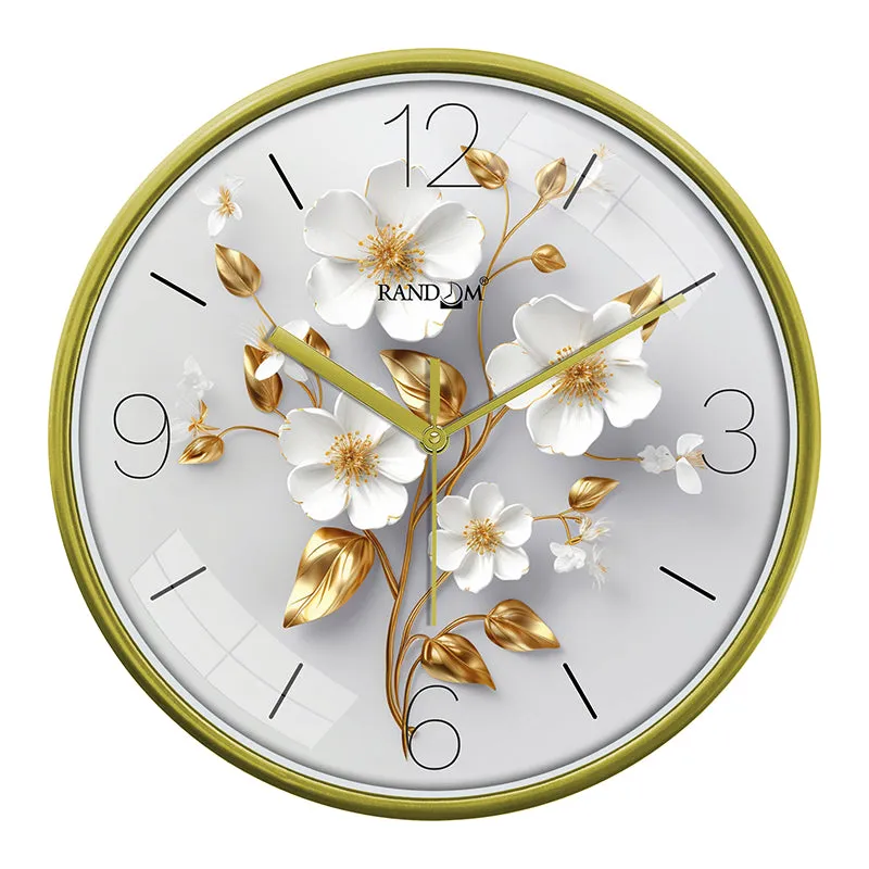Paradise Petals Plastic Wall Clock media 3