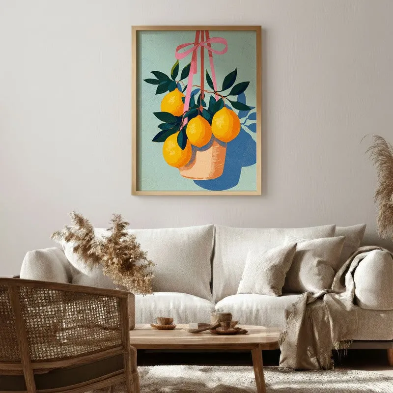 Florena Canvas Wall Painting With Brown Frame media 6
