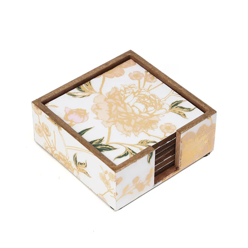 Gild Rosa Coaster - Seven Piece Set media 3
