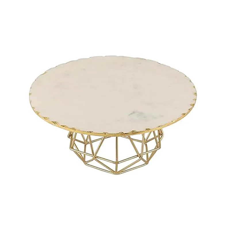 Marmore Geo Marble Cake Stand With Server & Knife - Three Piece Set media 5