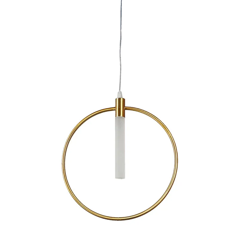 Haloire Glass & Iron Ceiling Lamp - Gold media 6