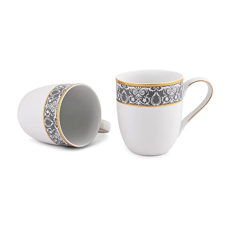 Brew Bloom Porcelain Coffee Mug (300 mL Each) - Set Of Two media 4