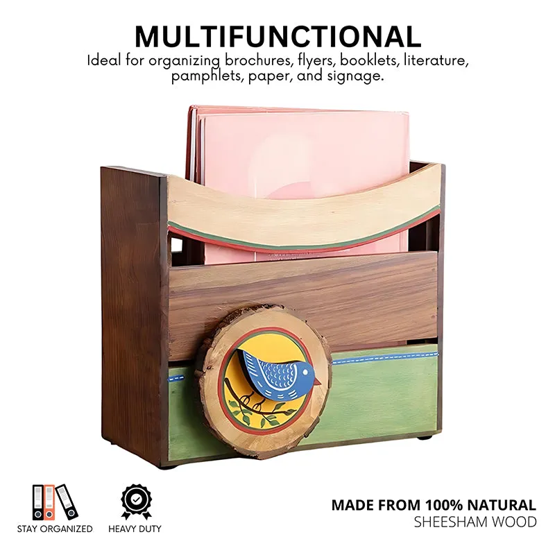 Olai Wood Magazine Holder - Beige media 3