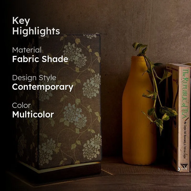 Dont Vine Fabric Table Lamp - Multicolor media 2