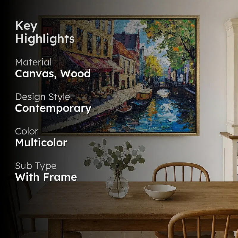 Canalora Canvas Wall Painting With Frame media 2