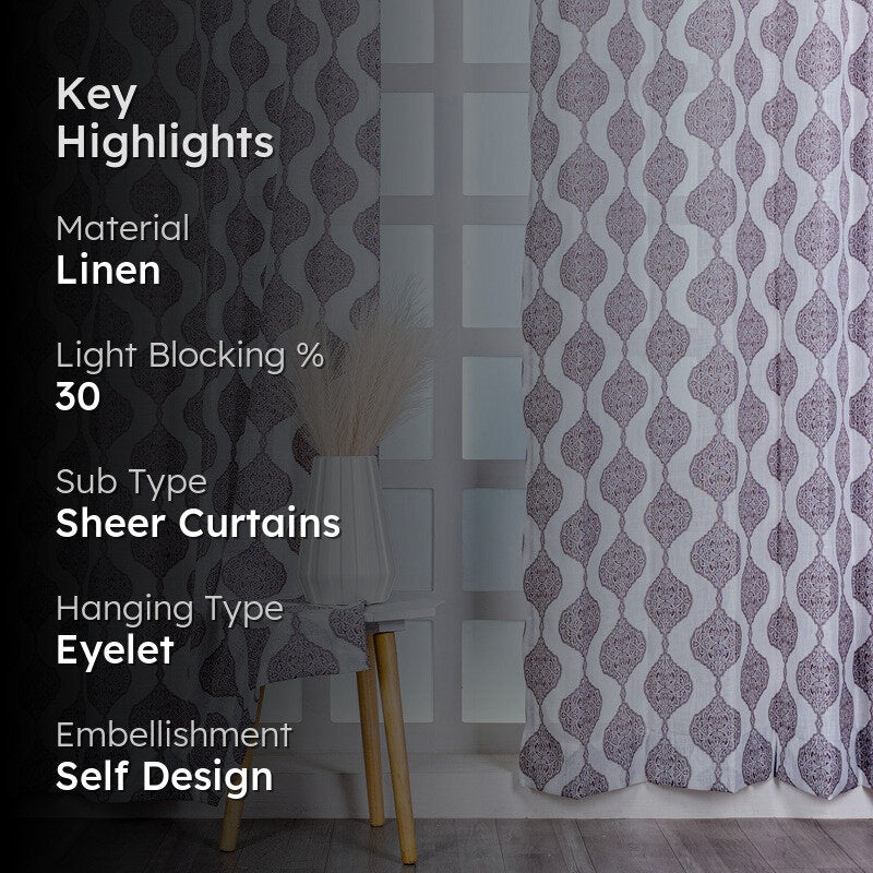 Param Kala Grace Curtain - Set Of Two media 2