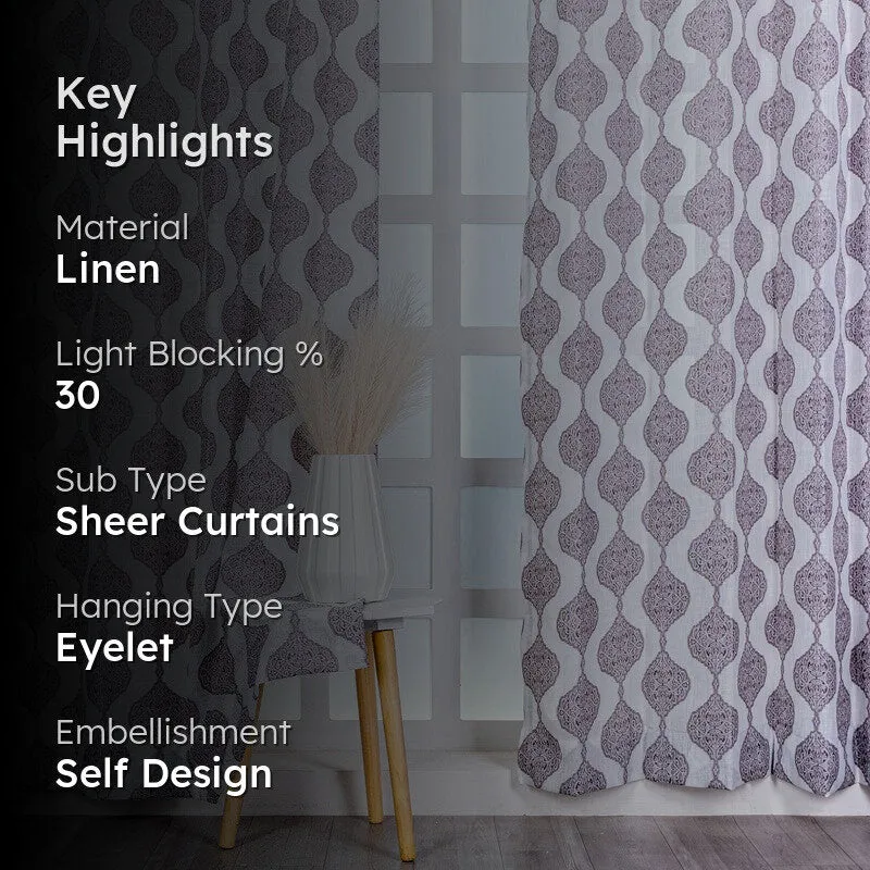 Param Kala Grace Curtain - Set Of Two media 2