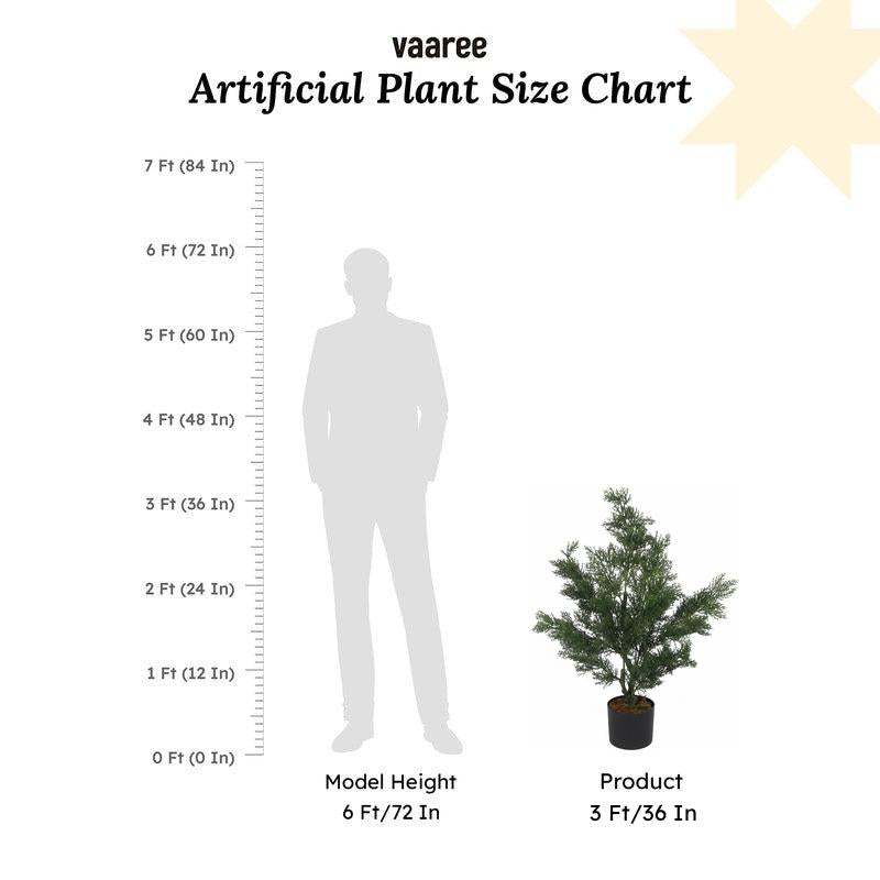Faux Lush Cypress Spiral Topiary Plant With Black Plastic Pot - 3.0 Feet media 7