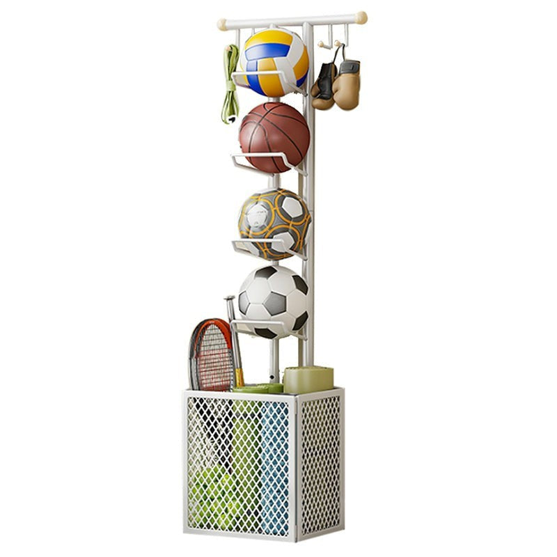 Velora Ball Storage Rack - White media 8