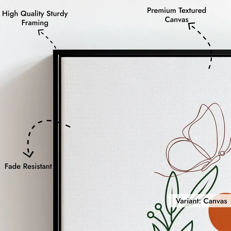Rust Rhythm Canvas Wall Painting With Black Frame media 9