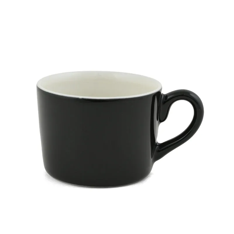 MochaMuse Cup & Saucer (Black/190 mL Each) - Set of Six - 6