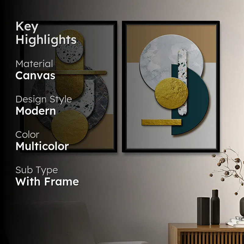 Geometry Of Fall Wall Art - Set Of Two media 2