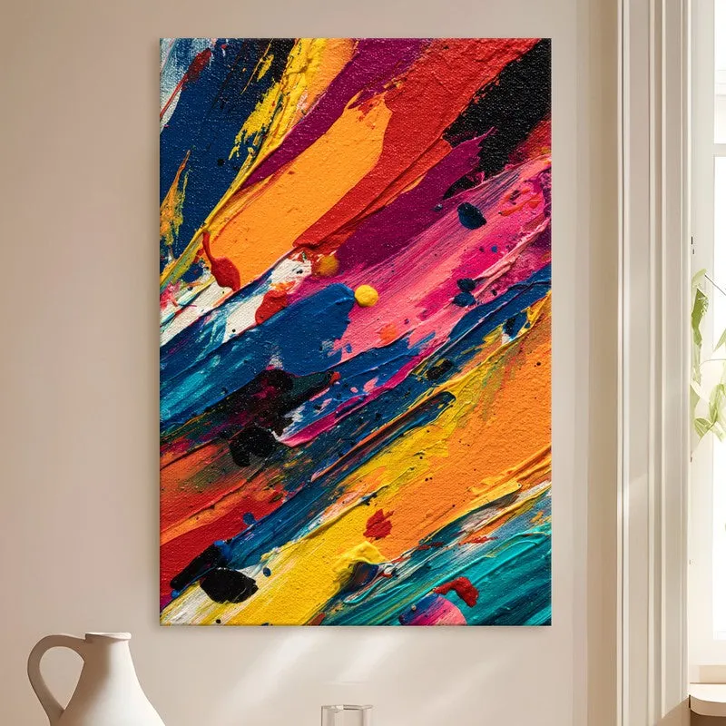 Color Grid Fusion Canvas Wall Art media 4