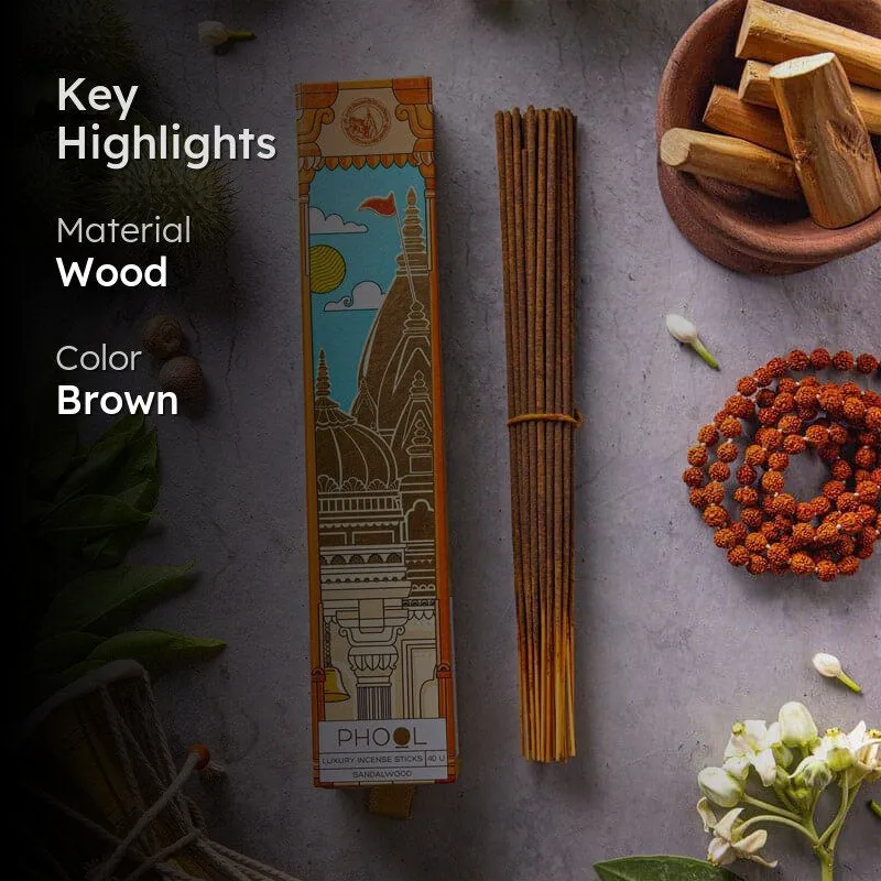 Phool Incense Sticks (Sandalwood) - Set Of Forty media 2