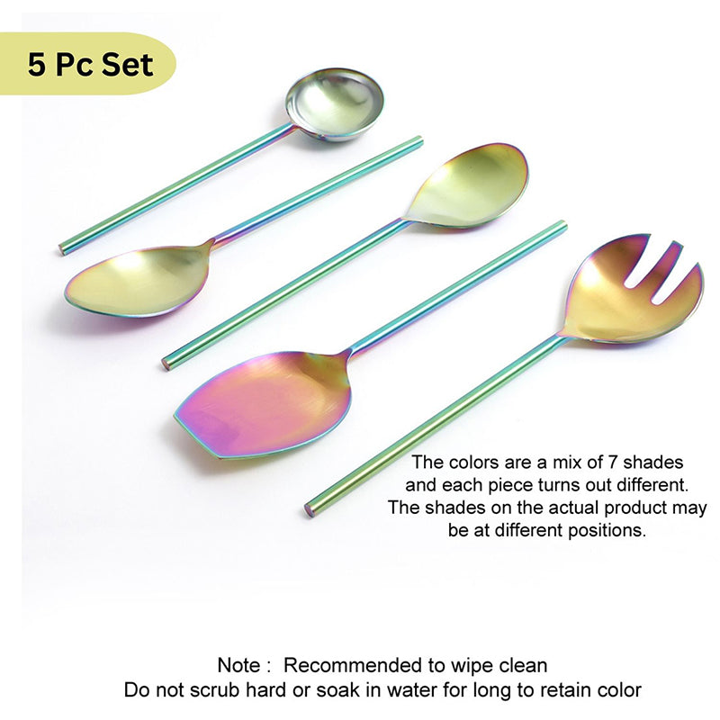 Prisma Stainless Steel serving Spoon - Set Of Five media 5