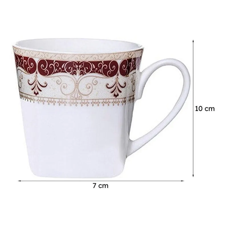 Sonaki Theara Trove Ethnic Bone China Tea Cup (180 mL Each) - Set Of Six media 6