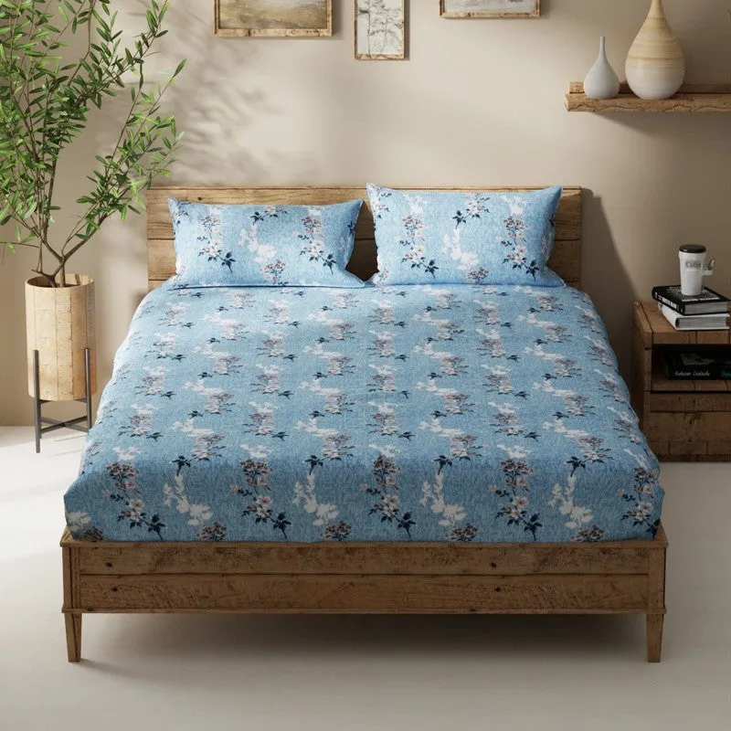 Ulrix Bedsheet (Blue) - 115 GSM media 3