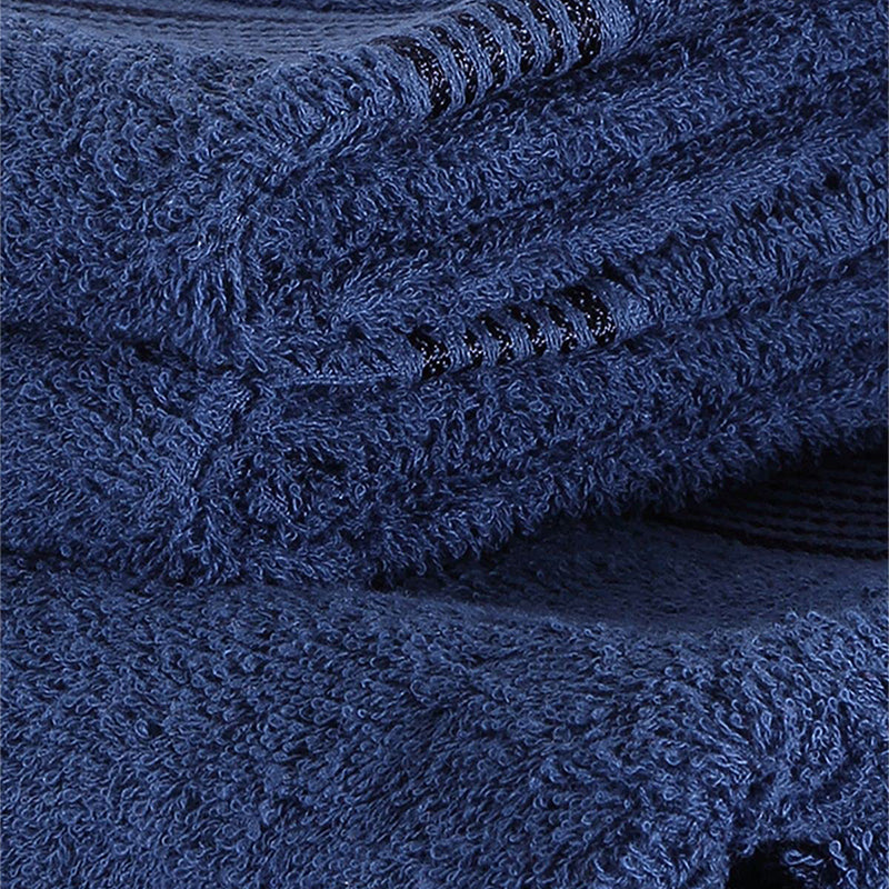 Eva Quick Dry Towel Combo (Dark Blue) - Three Piece Set media 5