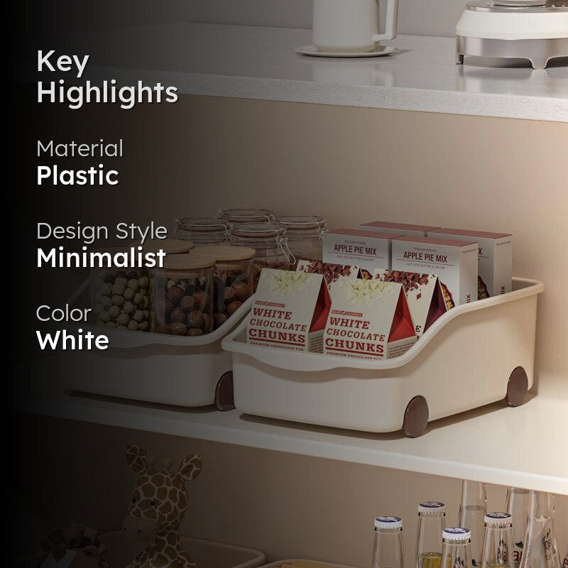 Flex Cart Plastic Organizer With Wheels - Set Of Two media 2