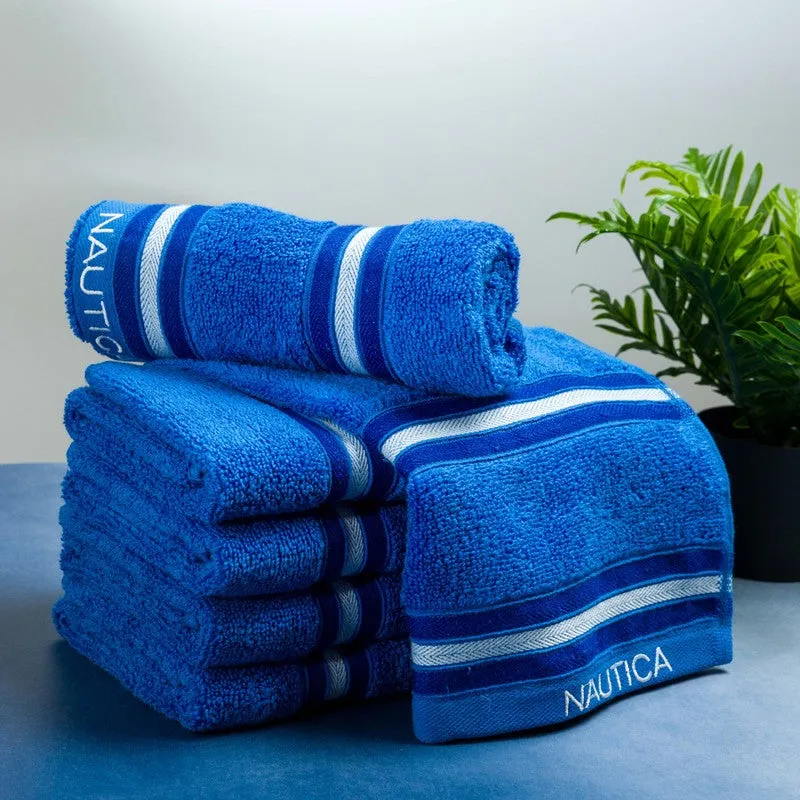 Nautica Dove Dual Down Cotton Hand Towel (Blue) - Set Of Six media 3