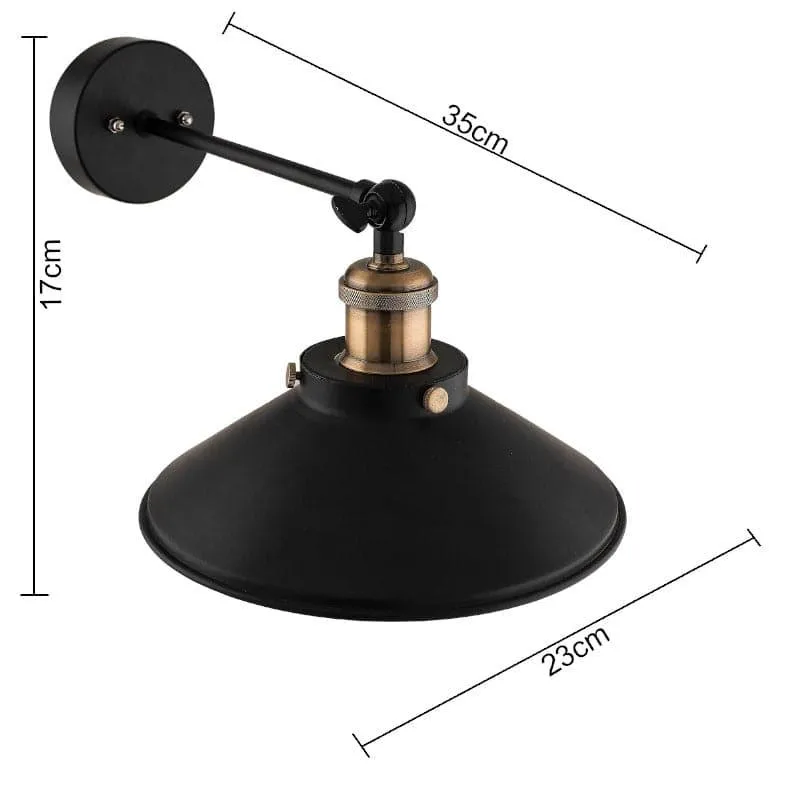 Avena Cone Metal Wall Lamp - Gold media 7