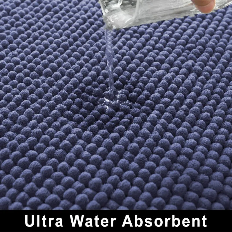 SolidEase Microfiber Bath Mat - Navy media 4