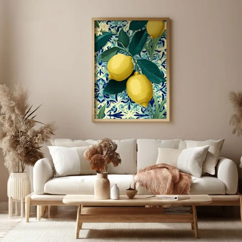 Limonia Canvas Wall Painting With Brown Frame media 4
