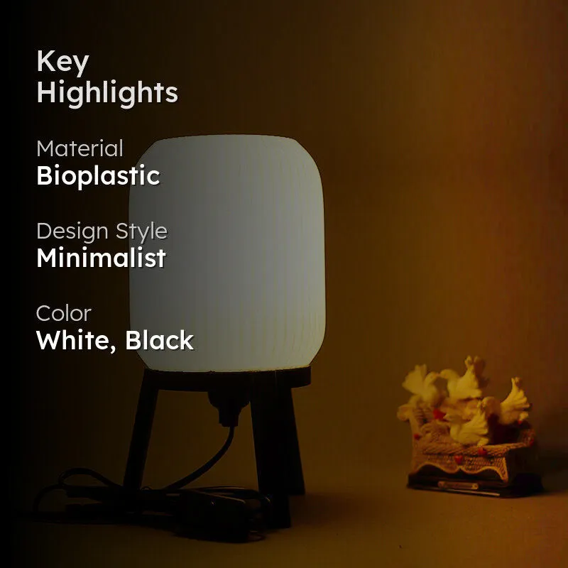 Sustain Aura 3D Printed Table Lamp - White,Black media 2