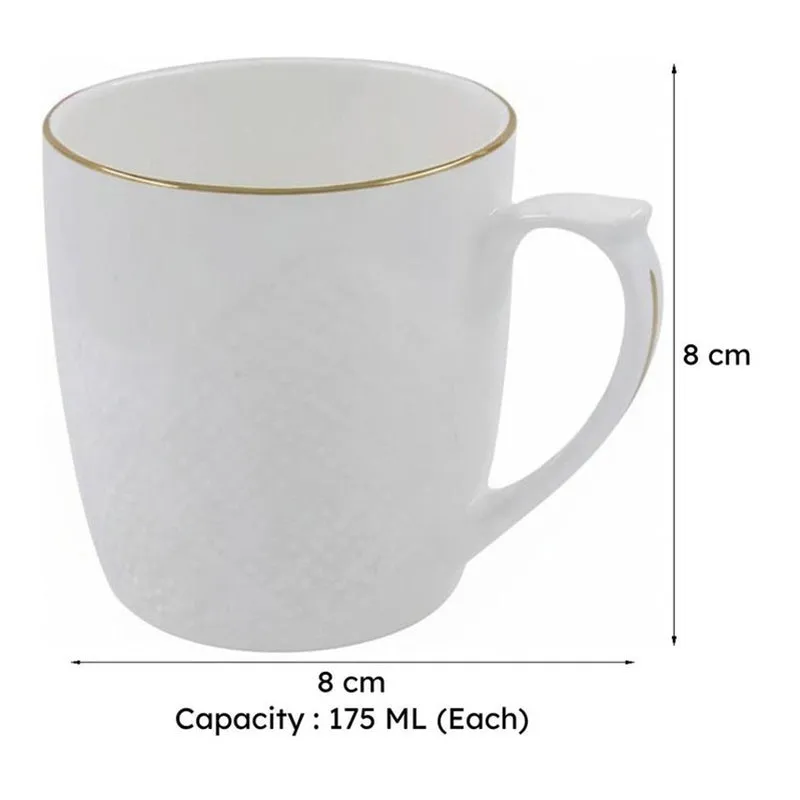 Andiera Bone China Tea Cup (175 mL Each) -  Set of Six media 5