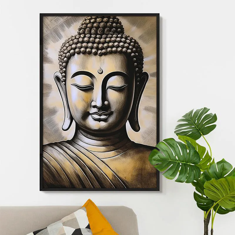 Eternal Enigma Wall Painting With Frame media 5