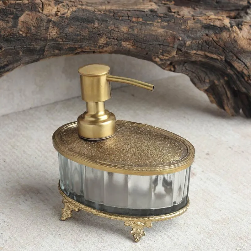 Amira Soap Dispenser - Antique Brass media 4