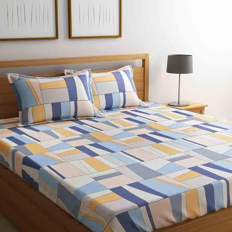 Stained Glass Art Cotton Bedsheet - 210 TC media 3