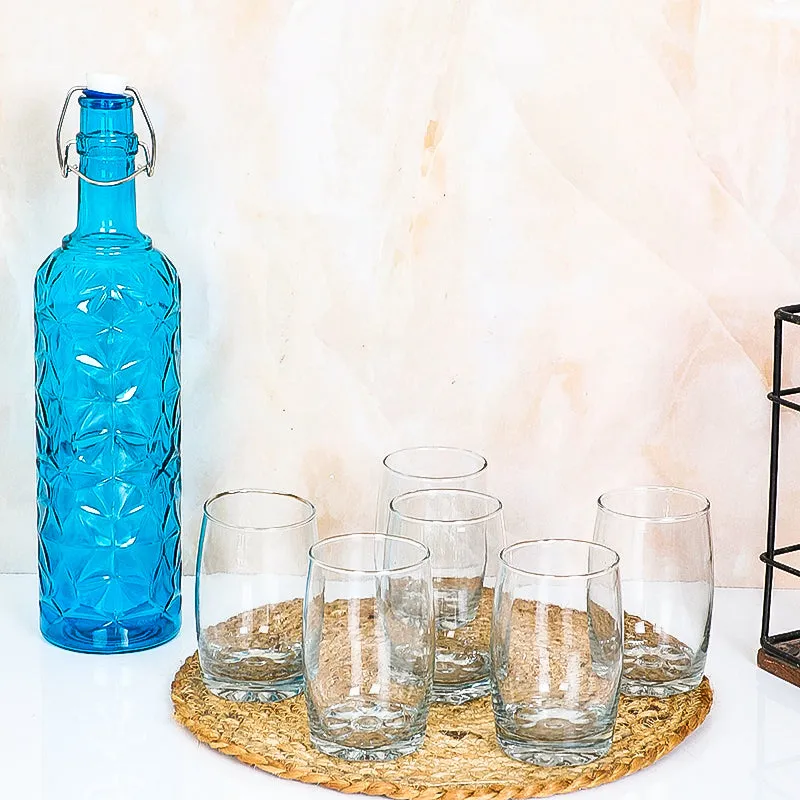 Nolan 1000 mL Water Bottle With 200 mL Glasses - Seven Piece Set media 3
